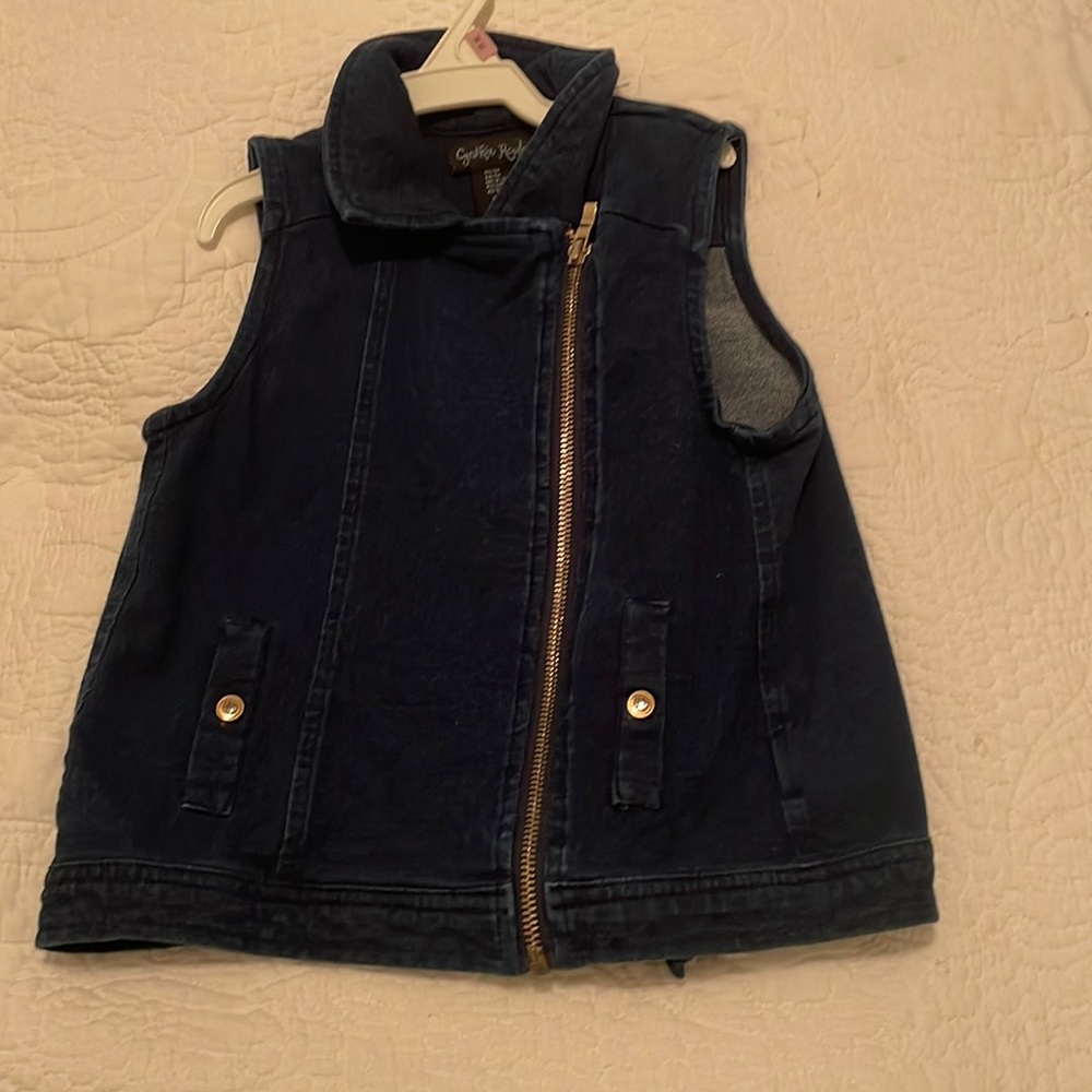 Cynthia Rowley Denim Jean vest Size 5T EUC
